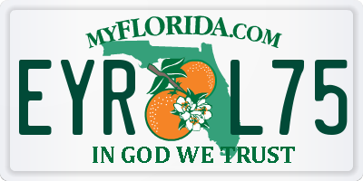 FL license plate EYRL75