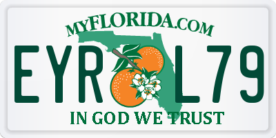 FL license plate EYRL79