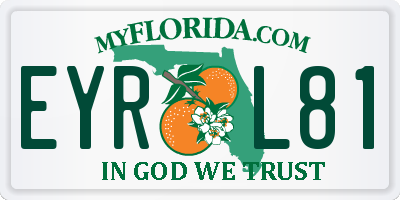 FL license plate EYRL81