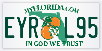 FL license plate EYRL95