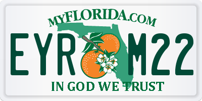FL license plate EYRM22