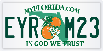 FL license plate EYRM23