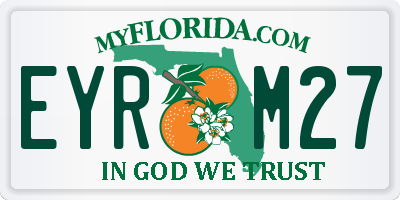 FL license plate EYRM27