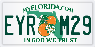 FL license plate EYRM29