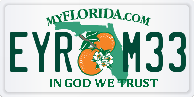FL license plate EYRM33