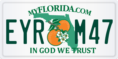 FL license plate EYRM47
