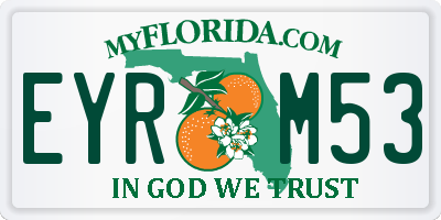 FL license plate EYRM53