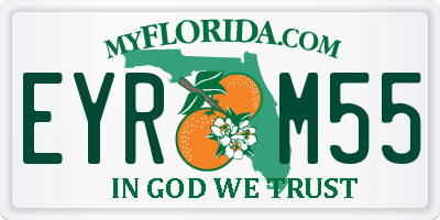 FL license plate EYRM55