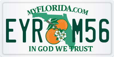 FL license plate EYRM56