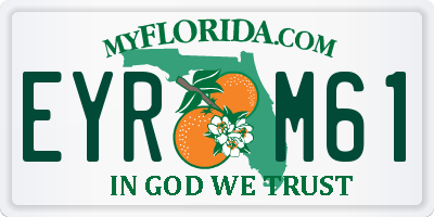 FL license plate EYRM61