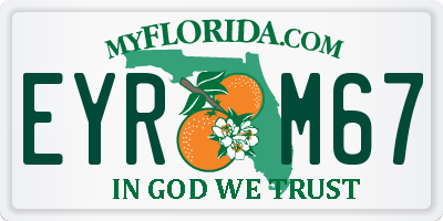 FL license plate EYRM67