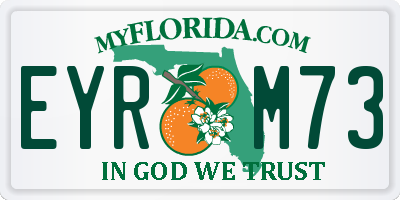 FL license plate EYRM73