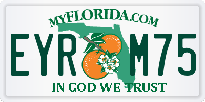 FL license plate EYRM75