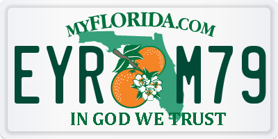 FL license plate EYRM79