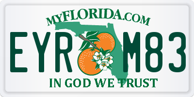 FL license plate EYRM83