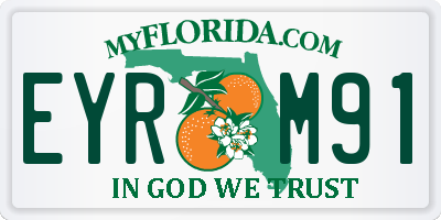 FL license plate EYRM91