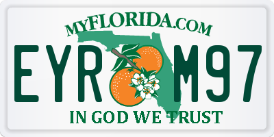 FL license plate EYRM97