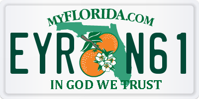 FL license plate EYRN61