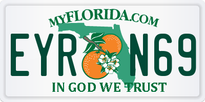 FL license plate EYRN69