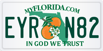 FL license plate EYRN82