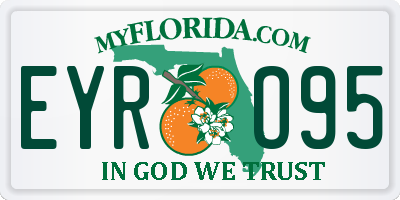 FL license plate EYRO95