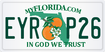 FL license plate EYRP26