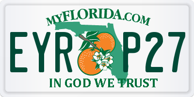 FL license plate EYRP27