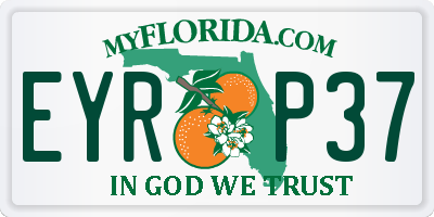 FL license plate EYRP37