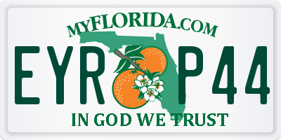 FL license plate EYRP44