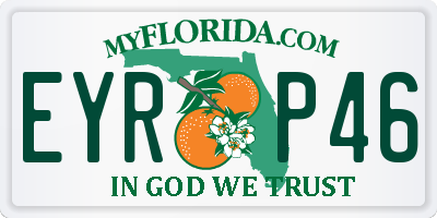 FL license plate EYRP46