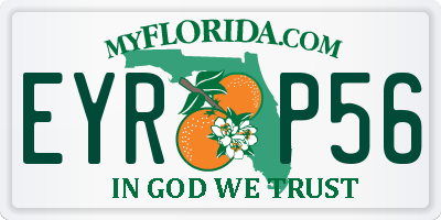 FL license plate EYRP56