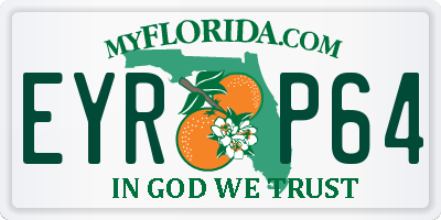 FL license plate EYRP64