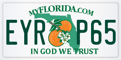 FL license plate EYRP65
