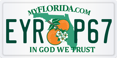 FL license plate EYRP67