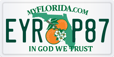 FL license plate EYRP87