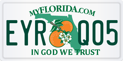 FL license plate EYRQ05