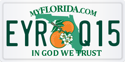 FL license plate EYRQ15
