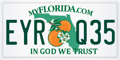 FL license plate EYRQ35