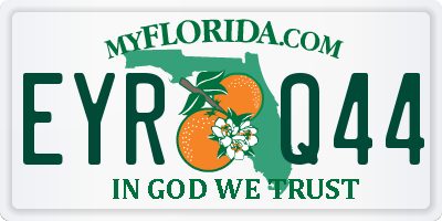 FL license plate EYRQ44