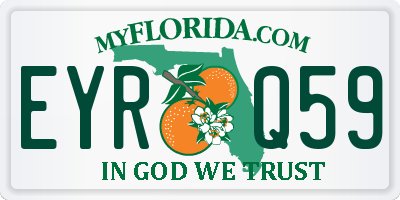 FL license plate EYRQ59