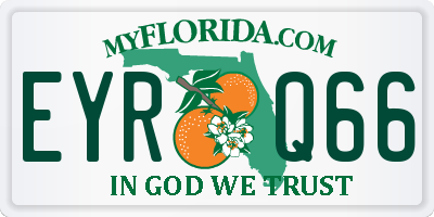 FL license plate EYRQ66