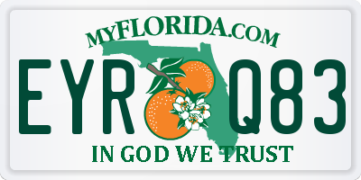FL license plate EYRQ83