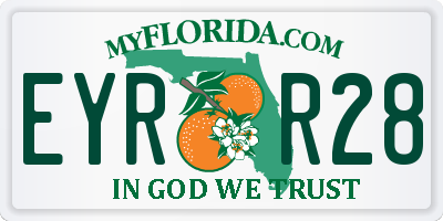 FL license plate EYRR28