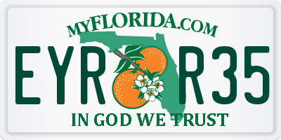 FL license plate EYRR35