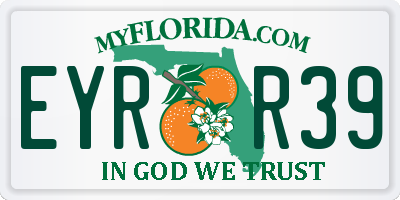 FL license plate EYRR39