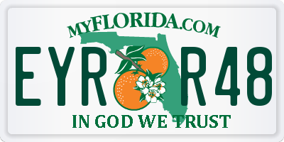 FL license plate EYRR48