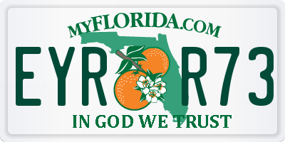 FL license plate EYRR73