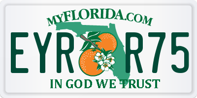 FL license plate EYRR75