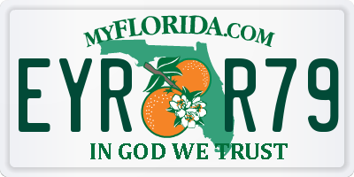 FL license plate EYRR79