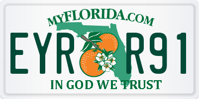 FL license plate EYRR91